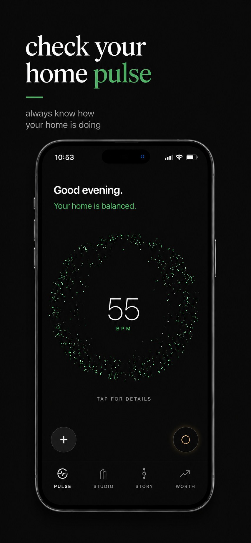 ROQ Pulse home health screen